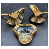 22 KT Gold Pearl China Co. Cream & Sugar Set,