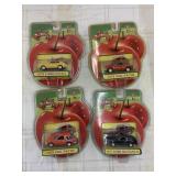4 Unopened Fresh Cherries Die Cast Replica Cars