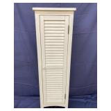 Solid Wood White Cupboard w/4 adj.Shelves 51"H