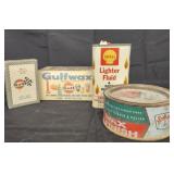 Vtg. Gulfwax/ shell lighter fluid /Vtg. Gulf