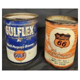 Vtg Gulf & Phillips lubricant