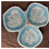 Vintage California Pottery Divided Relish Tray