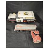 Vtg Highway patrol toy car tinplate / Vtg.