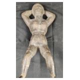 Antique Naughty Nellie cast iron door stop