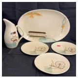 Vintage Ceramic Red Wing Pieces "Hearthside"