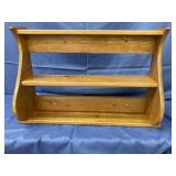 Wood Wall Mounted Shelf 28"L x 18ï¿½ H