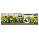 (5) 1qt cans of farm equipment paint