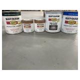 Rust oleum 8 ounce protective enamel cans and 1