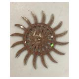 Vintage Case Iron Rotary Hoe Wheel 19"