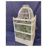 Decorative Wicker Bird Cage 28" H
