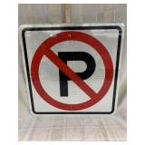 Metal No Parking Sign