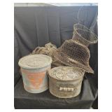 Vtg wire mesh fishing trap/ Vtg.fishing net / 2