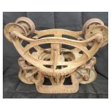 Vtg Antique  cast iron hay trolley