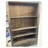 Large Rustic Bookcase w/drawers, 3 adj.shelves