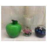 Vintage St. Clair Vase Paperweight, Murano Style