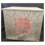 Vtg. Meadow Gold milk box