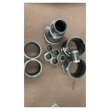 Flexible pipe coupling, and pipe pub donuts