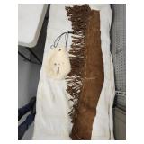 Homemade suede leather gun sleeve / white Rabbit