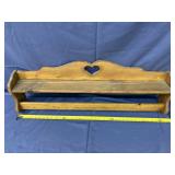 Wall Mount Wooden Quilt Rack 38" Long