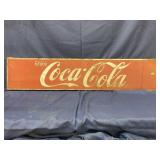 Coca-Cola sign, metal 48" L