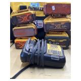 (3) 6.0 AH 20v max drill batteries (3) 20v max X