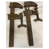 2 Vintage Heavy Duty Clamps