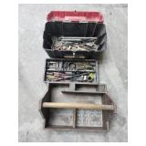 Tool tote/ tool box & tools