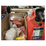 Gas can and smoke detectors