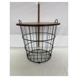 Round Wire Basket Table