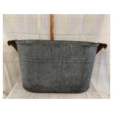 Vintage Galvanized Oval Wash Tub