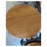 Light colored wooden kitchen table