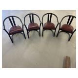 Set of 5 restaurant style chairs