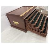 Nice wooden coin cabinet