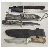 Frost cutlery Deer Skinner / Camo knife/ Vtg.