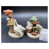 2 Hummel Figurines 'Goose Girl' &ï¿½Playmatesï¿½