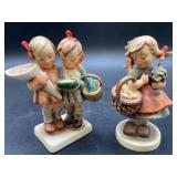 2 Hummel Figurines 'Autumn Harvest' & Girls with