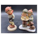 2 Hummel Figurines 'Holiday Harmony' & boy with