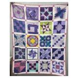 Vtg Handmade quilt 5'6- 4'4