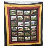Vtg Handmade quilt 5'6- 6'1