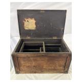 Vtg wooden tool/storage box