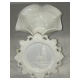 VTG West Moreland candy dish and decorative milk
