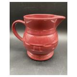 Longaberger Pottery Pitcher, Paprika color