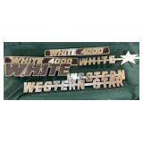 White and western star emblems