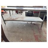 Industrial metal table