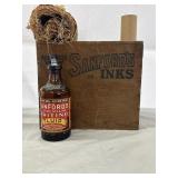 Sanfordï¿½s inks box and bottle
