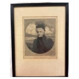 Antique Mary Baker Eddy Print by Timothy Cole