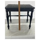 Small wooden table with painted chess/checkers