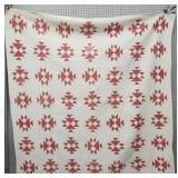 Vtg Handmade quilt 5'7- 5' 8