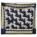 Vtg Handmade 4'- 5' baby quilt
