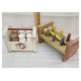 Vtg Playschool milk crate toy/ Vtg Playschool